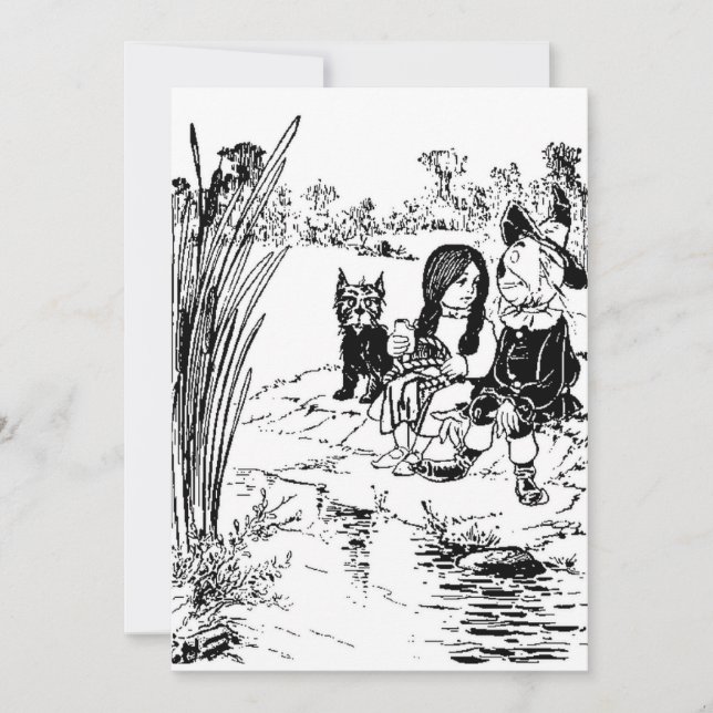 Tovenaar van Oz Toto, Dorothy en Scarecrow (Voorkant)