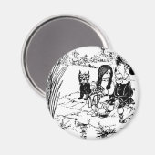 Tovenaar van Oz Toto, Dorothy en Scarecrow Magneet (Voorkant / Achterkant)