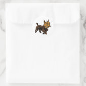  Tovenaar van Oz, Toto the Cute Puppy Dog Ronde Sticker (Tas)