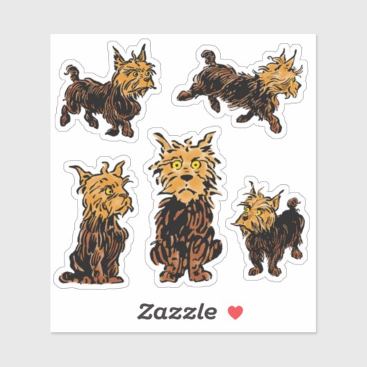 Tovenaar van Oz, Toto the Dog Sticker (Vel)