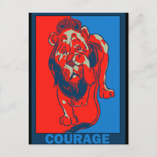 Tovenaar van Oz van Denslow: Courage Briefkaart