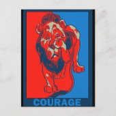 Tovenaar van Oz van Denslow: Courage Briefkaart (Voorkant)