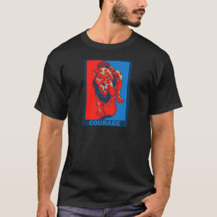 Tovenaar van Oz van Denslow: Courage T-shirt