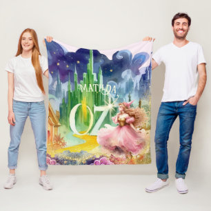 Tovenaar van Oz Verjaardag Goede Heks Custom Decor Fleece Deken