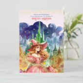 Tovenaar van Oz Verjaardag Goede Heks Verjaardag Kaart (Staand voorkant)