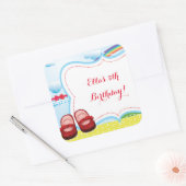 Tovenaar van Oz Verjaardag Stickers (Envelop)