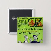 Tovenaar van Oz Vierkante Button 5,1 Cm (Voorkant /achterkant)