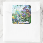 Tovenaar van Oz Vierkante Sticker (Tas)