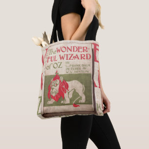 Tovenaar van Oz Vintage Boekomslag Bibliotheek Tote Bag