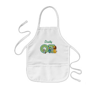 Tovenaar van Oz Vintage Karakters en Tekstletters Kinder Schort