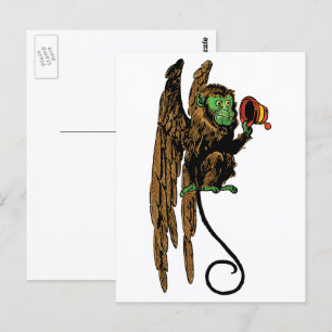 Tovenaar van Oz Vintage, Kwaadaardige Vliegende Ap Briefkaart