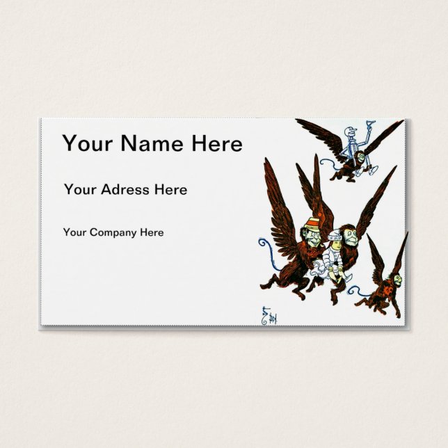 Tovenaar van Oz Visitekaartje (Voorkant)