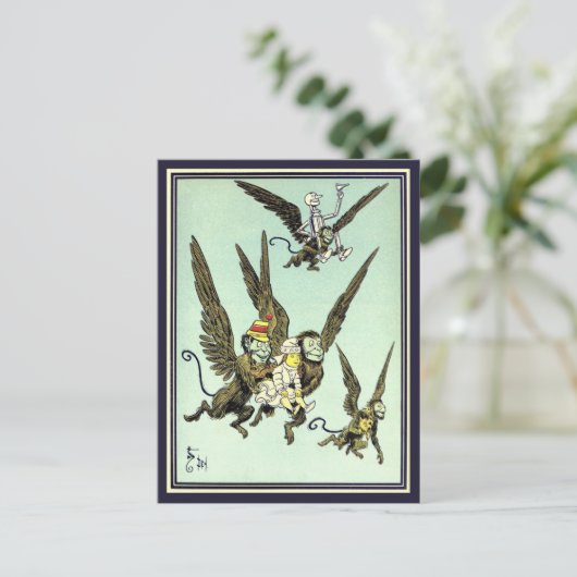  Tovenaar van Oz, vliegende apen met Dorothy Briefkaart (Staand voorkant)