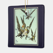  Tovenaar van Oz, vliegende apen met Dorothy Keramisch Ornament (Links)