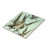 Tovenaar van Oz, vliegende apen met Dorothy Tegeltje (Zijkant)