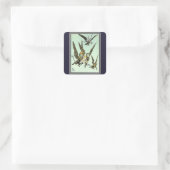  Tovenaar van Oz, vliegende apen met Dorothy Vierkante Sticker (Tas)