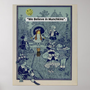 tovenaar van Oz-We geloven in Munchkins Poster