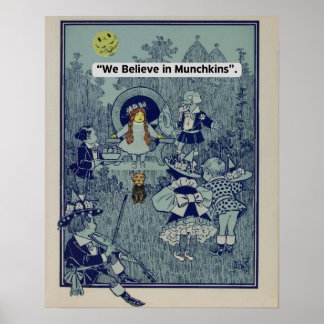  tovenaar van Oz-We geloven in Munchkins Poster