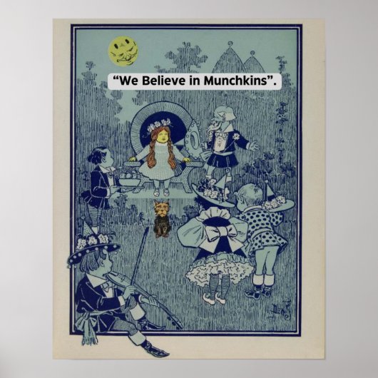  tovenaar van Oz-We geloven in Munchkins Poster (Voorkant)