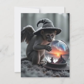 Tovenaar van Oz Wicked vliegende aap Briefkaart