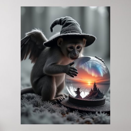 Tovenaar van Oz Wicked vliegende aap Poster (Voorkant)