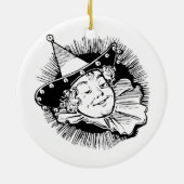  Tovenaar van Oz, Woman Munchkin Portrait Keramisch Ornament (Achterkant)