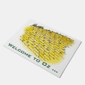  tovenaar van Oz Yellow Brick Road van Denslow Deurmat (Schuin)