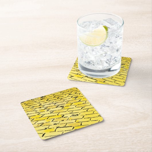  tovenaar van Oz Yellow Brick Road van Denslow Kartonnen Onderzetters (Insitu)