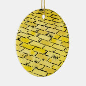  tovenaar van Oz Yellow Brick Road van Denslow Keramisch Ornament (Rechts)
