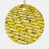  tovenaar van Oz Yellow Brick Road van Denslow Keramisch Ornament (Voorkant)