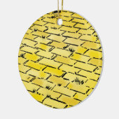  tovenaar van Oz Yellow Brick Road van Denslow Keramisch Ornament (Links)