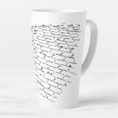 tovenaar van Oz Yellow Brick Road van Denslow Latte Mok (Rechterhoek)