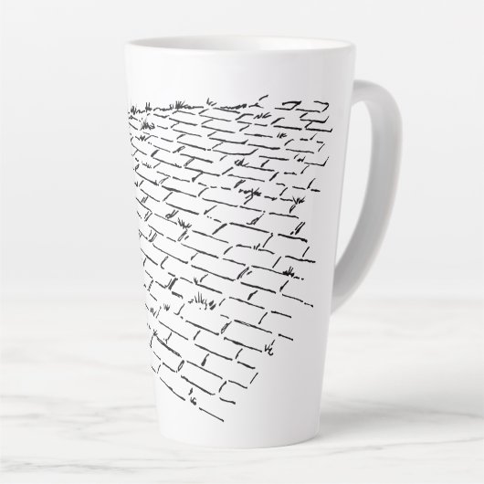  tovenaar van Oz Yellow Brick Road van Denslow Latte Mok (Rechterhoek)