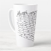 tovenaar van Oz Yellow Brick Road van Denslow Latte Mok (Linkerhoek)