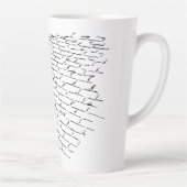 tovenaar van Oz Yellow Brick Road van Denslow Latte Mok (Rechts)