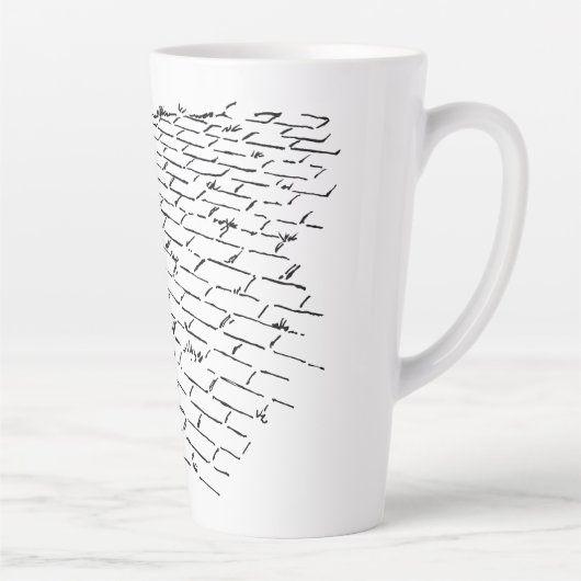 tovenaar van Oz Yellow Brick Road van Denslow Latte Mok (Rechts)