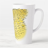 tovenaar van Oz Yellow Brick Road van Denslow Latte Mok (Rechts)