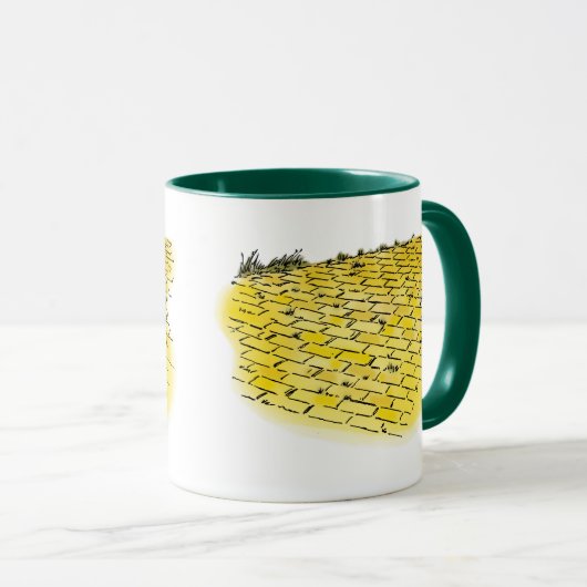  tovenaar van Oz Yellow Brick Road van Denslow Mok (Voorkant rechts)