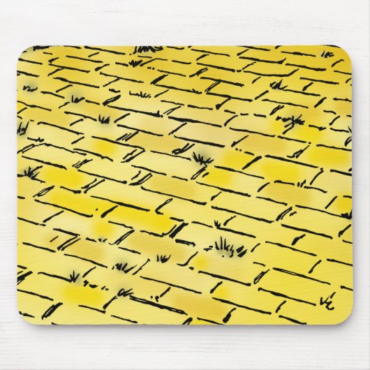  tovenaar van Oz Yellow Brick Road van Denslow Muismat (Voorkant)