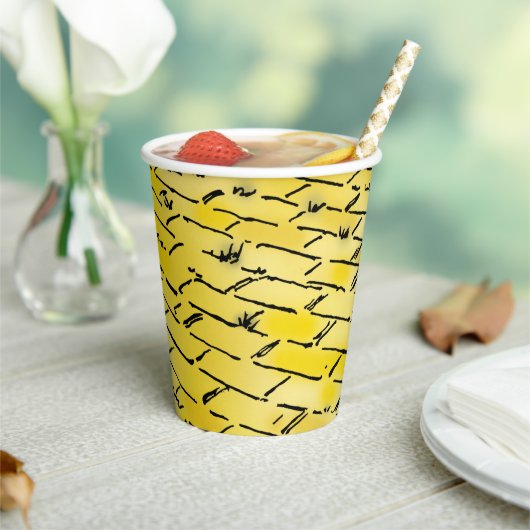  tovenaar van Oz Yellow Brick Road van Denslow Papieren Bekers (Insitu)