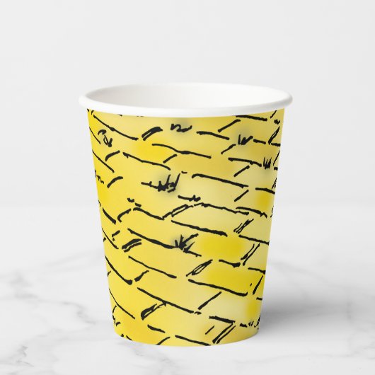  tovenaar van Oz Yellow Brick Road van Denslow Papieren Bekers (Voorkant)