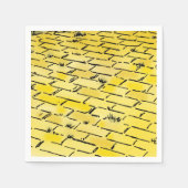tovenaar van Oz Yellow Brick Road van Denslow Servetten (Voorkant)