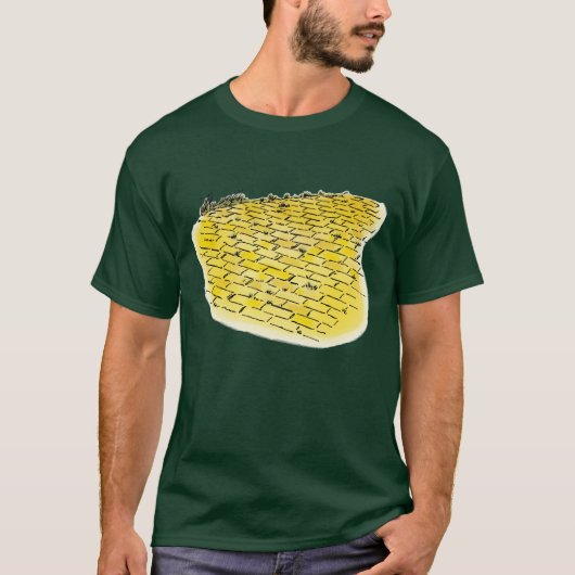  tovenaar van Oz Yellow Brick Road van Denslow T-shirt (Voorkant)