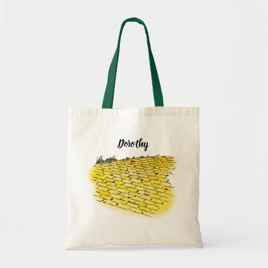  tovenaar van Oz Yellow Brick Road van Denslow Tote Bag (Voorkant)