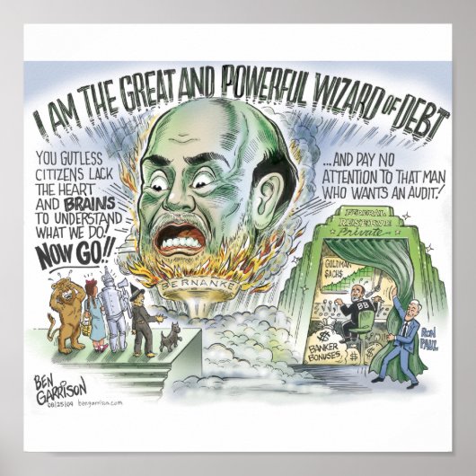 Tovenaar van schuldenafdrukken poster (Voorkant)