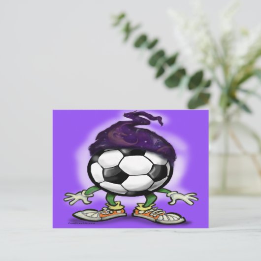 Tovenaar Voetbal Briefkaart (Staand voorkant)