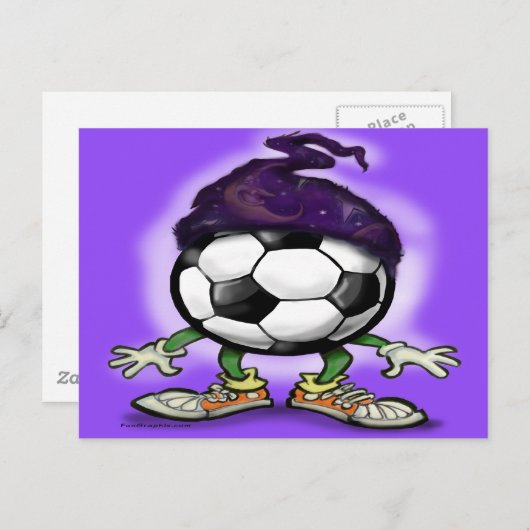 Tovenaar Voetbal Briefkaart (Voorkant / Achterkant)
