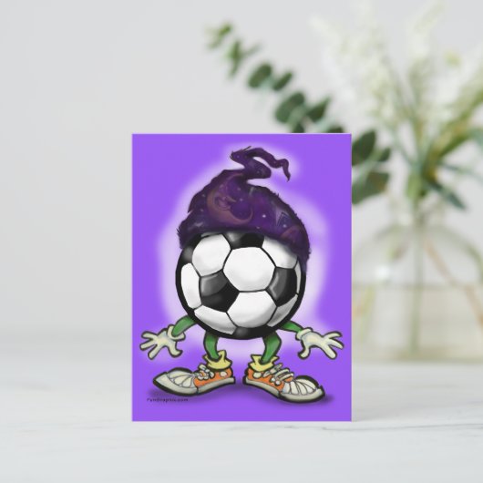Tovenaar Voetbal Briefkaart (Staand voorkant)