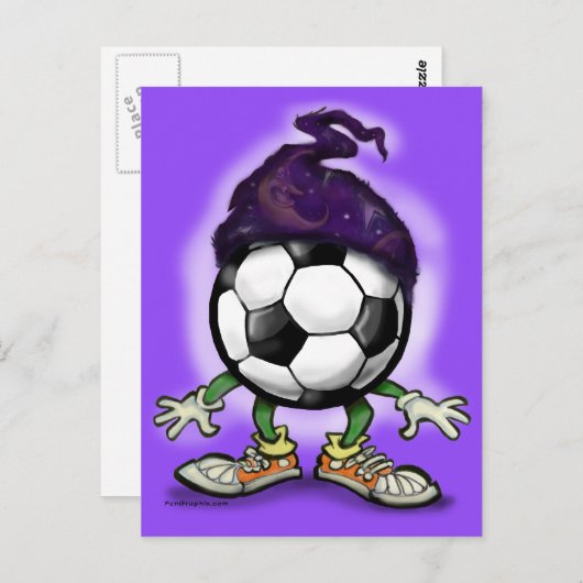 Tovenaar Voetbal Briefkaart (Voorkant / Achterkant)