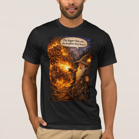 Tovenaar VS trol T-shirt (Voorkant)